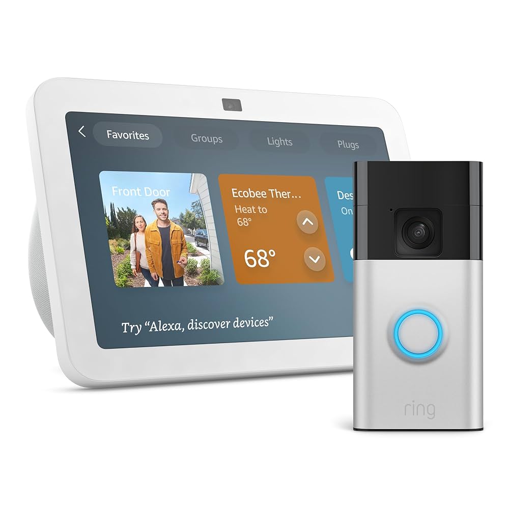 Amazon - 新品開封済Amazon Echo Show 8+ Ring Indoor Cam Echo Show 8 (2rd Gen) with Ring Indoor Cam : Amazon.ca